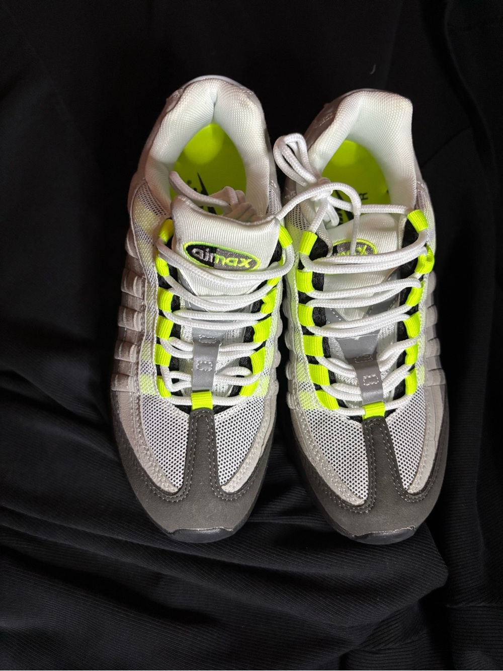 Nike Air Max Women's White & Neon Green Athletic Sneakers